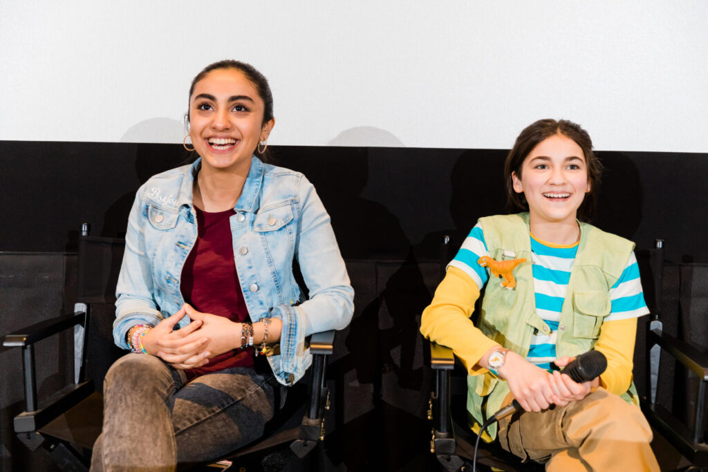 Michela Luci and Saara Chaudry at a Dino Dana Screening Hosted by GDI.